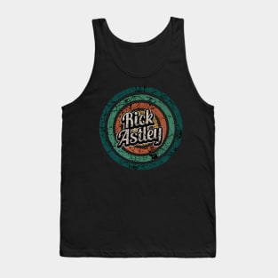 Rick Astley // Retro Circle Crack Vintage Tank Top